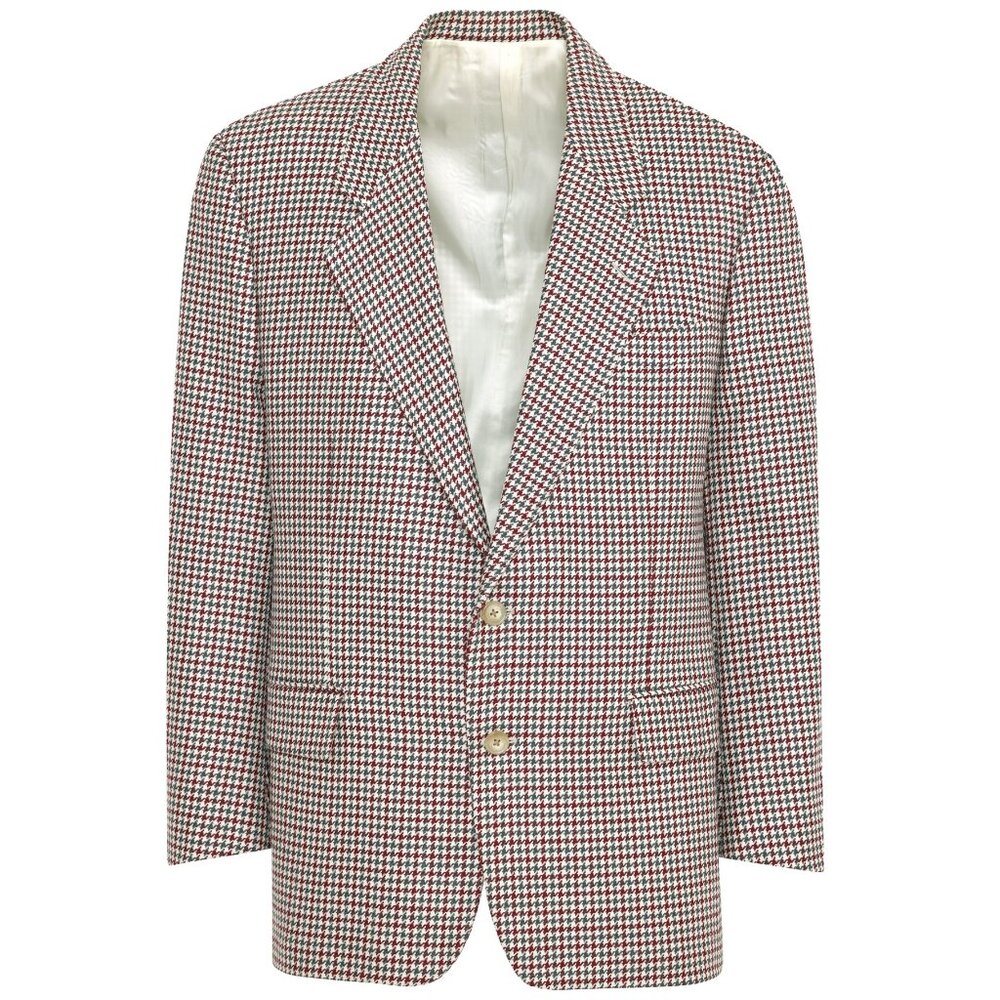 Corneliani (Italy) 80s, Double-Knit Jacquard, High-Twist Yarn